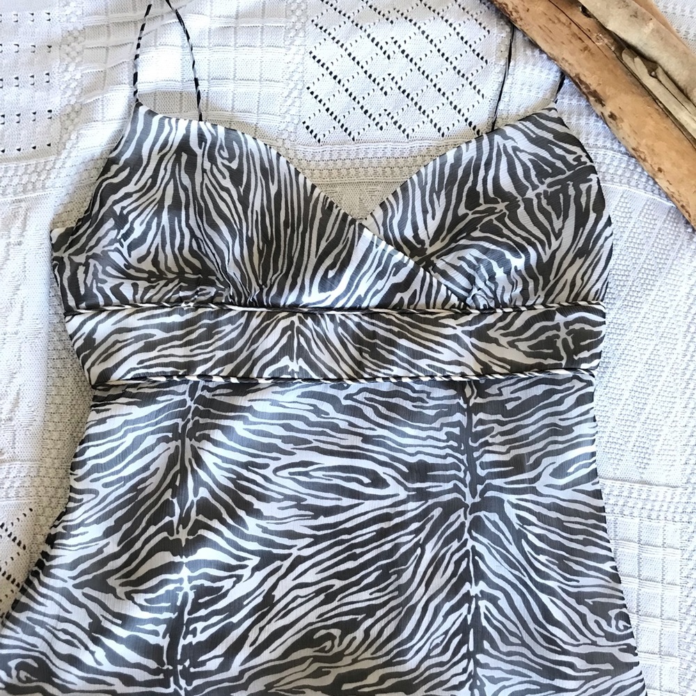 J crew zebra print silk camisole